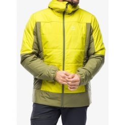 Kurtka ocieplana męska Haglofs Mimic Silver Hood. Zielone kurtki Haglöfs, m, bez wzorów, bez kaptura. Za 576.99 zł.
