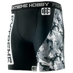 Spodenki Vale Tudo do MMA męskie EXTREME HOBBY COMBAT GAME. Czarne odzież kompresyjna EXTREME HOBBY, m, bez wzorów, z elastanu. Za 179.00 zł.