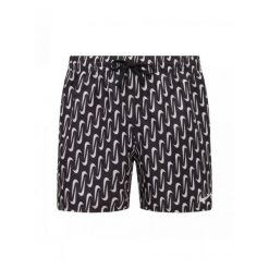 Szorty kąpielowe męskie Nike Swoosh Link 5" Volley. Czarne szorty Nike, m, bez wzorów. Za 239.99 zł.