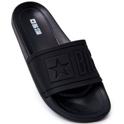 Klapki Męskie Big Star Gumowe Czarne DD174690. Czarne klapki z gumy. Za 128.00 zł.