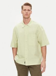 Calvin Klein Jeans Koszula J30J325173 Zielony Relaxed Fit. Zielone koszule Calvin Klein Jeans, m, bez wzorów, z bawełny, bez kołnierzyka, bez ramiączek. Za 239.99 zł.