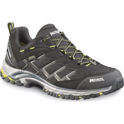 Buty turystyczne męskie Meindl Caribe z membraną Gore-Tex. Czarne buty turystyczne MEINDL, bez wzorów, z gore-texu, bez zapięcia, trekkingowe, gore-tex. Za 849.90 zł.