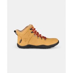 Uniseksowe wysokie buty outdoorowe barefoot Kilpi BARE HIGH WP-U. Brązowe buty trekkingowe Kilpi, bez wzorów, bez zapięcia. Za 628.61 zł.