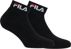 Dwupak skarpet Fila wysokiej jakości, czarne, 35-38. Czarne skarpety 661, bez wzorów, z bawełny. Za 118.99 zł.