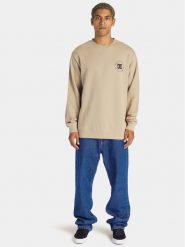 DC Bluza Concrete Otlr ADYSF03116 Beżowy Regular Fit. Brązowe bluzy DC, m, bez wzorów, z bawełny, bez kaptura. Za 239.99 zł.