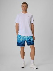4F Spodenki plażowe boardshorty męskie - miętowe L. Niebieskie odzież kąpielowa 4F, l, bez wzorów. Za 129.99 zł.