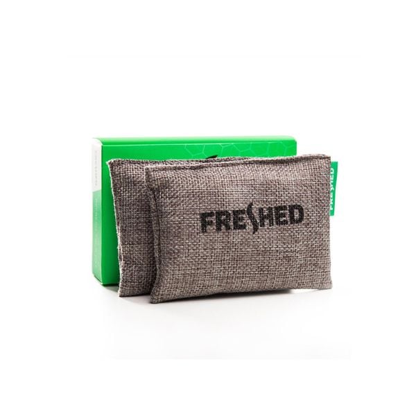 Saszetki odświeżające Freshed - gray eco. Szare buty trekkingowe FRESHED, bez wzorów, bez zapięcia. Za 33.56 zł.