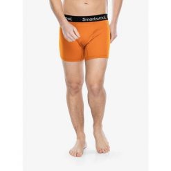 Bokserki termoaktywne męskie Smartwool Active Boxer Brief Boxed. Brązowe bokserki Smartwool, l, bez wzorów. Za 154.99 zł.