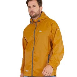 Kurtka Wodoodporna Unisex Dla Dorosłych Qikpac. Brązowe kurtki Trespass, xl, bez wzorów, z materiału, z kapturem. Za 164.99 zł.