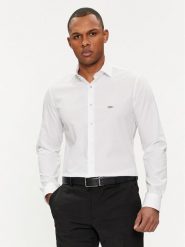 Michael Kors Koszula MK0DS01288 Biały Slim Fit. Białe koszule Michael Kors, m, bez wzorów, z bawełny, bez kołnierzyka, bez ramiączek. Za 399.99 zł.