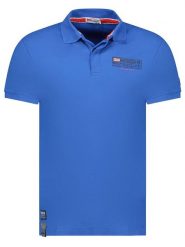 Geographical Norway Koszulka polo "Koffroy" w kolorze niebieskim rozmiar: 3XL. Niebieskie koszulki polo Geographical Norway, xl, bez wzorów, z bawełny, bez kołnierzyka, bez ramiączek. Za 110.55 zł.