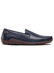 Pikolinos Półbuty 06H-5303 Granatowy. Niebieskie eleganckie półbuty Pikolinos, bez wzorów, ze skóry, bez obcasa, bez zapięcia. Za 419.99 zł.