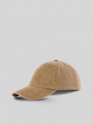 4F Czapka z daszkiem strapback męska - beżowa S/M (58cm). Brązowe czapki z daszkiem 4F, bez wzorów, z bawełny. Za 69.99 zł.