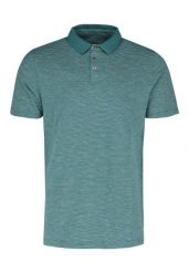 Koszulka polo w paski O-MANGO. Niebieskie koszulki polo sportowe Volcano, na lato, m, bez wzorów, z bawełny, bez kołnierzyka, bez ramiączek. Za 99.99 zł.