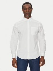 Calvin Klein Jeans Koszula LV040QM160 Biały Regular Fit. Białe koszule Calvin Klein Jeans, l, bez wzorów, z bawełny, bez kołnierzyka, bez ramiączek. Za 249.99 zł.