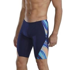 Spodenki treningowe do kolan TYR Riptidal - jammery. Niebieskie odzież kąpielowa TYR, m, bez wzorów, sportowe. Za 229.00 zł.