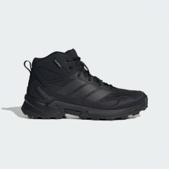 Buty turystyczne Terrex Eastrail 3 Mid Climaproof. Czarne buty turystyczne Adidas, bez wzorów, z gumy, bez zapięcia, wspinaczkowe, ClimaProof (Adidas). Za 431.25 zł.