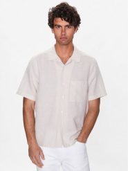 Calvin Klein Koszula K10K109521 Beżowy Regular Fit. Brązowe koszule CALVIN KLEIN, m, bez wzorów, z bawełny, bez kołnierzyka, bez ramiączek. Za 239.99 zł.