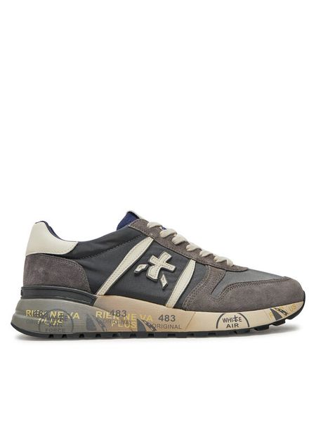 Premiata Sneakersy Lander 6906 Szary. Szare buty sportowe casual Premiata, bez wzorów, z materiału, bez zapięcia. Za 1,249.00 zł.