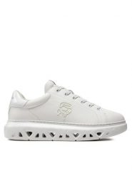 KARL LAGERFELD Sneakersy KL54530 Biały. Białe buty sportowe casual KARL LAGERFELD, bez wzorów, ze skóry, bez zapięcia. Za 669.99 zł.