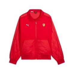 Kurtka z dresu Puma Ferrari. Czerwone kurtki Puma, l, bez wzorów, z dresówki, bez kaptura. Za 783.00 zł.