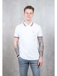 Hugo Boss Underwear Koszulka polo w kolorze białym rozmiar: XL. Białe koszulki polo Hugo Boss Underwear, xl, bez wzorów, z bawełny, bez kołnierzyka, bez ramiączek. Za 259.45 zł.