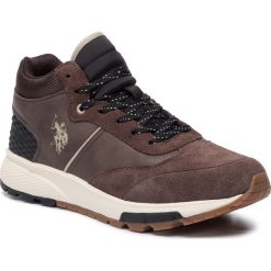 Sneakersy U.S. POLO ASSN. - Henon Suede AXEL4117W9/SY1 Brw. Brązowe buty sportowe casual U.S. Polo Assn., bez wzorów, z materiału, bez zapięcia. Za 459.00 zł.