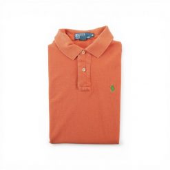 Second life - Męskie polo z krótkim rękawem - Stan bardzo dobry. Brązowe koszulki polo RALPH LAUREN, m, bez wzorów, bez kołnierzyka, bez ramiączek, na golfa. Za 127.76 zł.