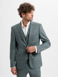 Finshley & Harding kurtka modułowa Mężczyźni Modern Fit Sztuczne włókno szary, 54. Szare kurtki Finshley & Harding, m, bez wzorów, z włókna, bez kaptura. Za 599.95 zł.