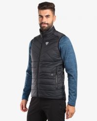 Kurtka puchowa bez rękawów Kilpi Heateo. Czarne kurtki Kilpi, na zimę, m, bez wzorów, z hardshellu, bez kaptura. Za 392.50 zł.