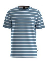 Hugo Boss Fashion Koszulka w kolorze niebiesko-białym rozmiar: L. Białe bezrękawniki Hugo Boss Fashion, l, bez wzorów, z bawełny, bez kołnierzyka, bez ramiączek. Za 100.99 zł.