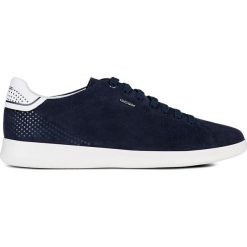 Geox - Buty. Niebieskie buty sportowe casual Geox, bez wzorów, z gumy, z okrągłym noskiem, bez zapięcia. W wyprzedaży za 279.90 zł.