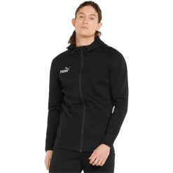 Bluza z kapturem Puma Teamfinal Casuals Hooded Jkt, Mężczyźni. Czarne bluzy Puma, m, bez wzorów, z bawełny, z kapturem. Za 204.68 zł.