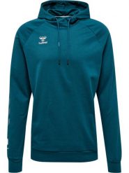 Bawełniana bluza z kapturem Hummel Move Grid. Zielone bluzy z kapturem Hummel, s, bez wzorów, z bawełny, z kapturem. Za 256.85 zł.