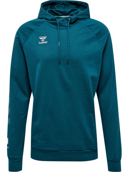Bawełniana bluza z kapturem Hummel Move Grid. Zielone bluzy z kapturem Hummel, s, bez wzorów, z bawełny, z kapturem. Za 255.00 zł.