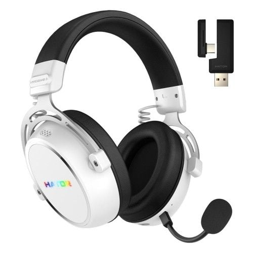 Słuchawki dla graczy Hator HYPERGANG 3 Wireless bezprzewodowe białe. Białe słuchawki bezprzewodowe No name. Za 571.99 zł.