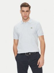 Lacoste Polo L1264 Błękitny Classic Fit. Niebieskie koszulki polo LACOSTE, l, bez wzorów, z bawełny, bez kołnierzyka, bez ramiączek. Za 249.99 zł.