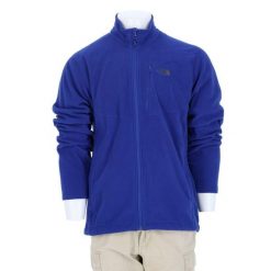 Second life - Męska niebieska kurtka polarowa TNF - Jak nowy. Niebieskie kurtki The North Face, m, bez wzorów, z polaru, bez kaptura. Za 170.36 zł.