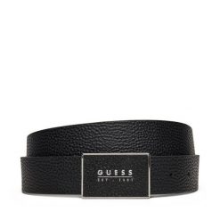 Pasek Męski Guess. Czarne paski Guess, z aplikacjami. Za 289.99 zł.