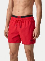 HUGO Szorty kąpielowe Galaxy 50561128 Czerwony Regular Fit. Czerwone kąpielówki Hugo, m, bez wzorów, z syntetyku. Za 349.99 zł.