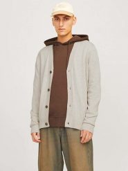 Jack & Jones Kardigan w kolorze beżowym rozmiar: S. Brązowe swetry rozpinane Jack & Jones, s, bez wzorów, bez kołnierzyka, bez ramiączek. Za 65.85 zł.