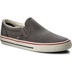 Tenisówki TOMMY JEANS - Textile Slip On EM0EM00002 Steel Grey 039. Trampki marki Tommy Jeans. W wyprzedaży za 199.00 zł.
