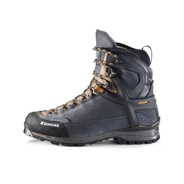 Buty trekkingowe męskie MT500 Ultra skóra wodoodporne. Niebieskie buty trekkingowe SIMOND, bez wzorów, z kauczuku, przed kolano, bez zapięcia, trekkingowe. W wyprzedaży za 549.99 zł.
