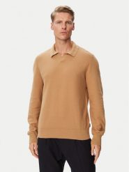 BOSS Sweter H-Lomarino 50565511 Beżowy Regular Fit. Brązowe swetry rozpinane Boss, m, bez wzorów, z bawełny, bez kołnierzyka, bez ramiączek. Za 749.99 zł.