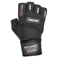 Rękawiczki na siłownię POWER SYSTEM Power Grip. Czarne rękawiczki POWER SYSTEM, bez wzorów. Za 55.00 zł.