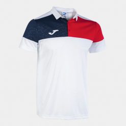 Polo Joma Crew V. Białe koszulki polo Joma, m, bez wzorów, bez kołnierzyka, bez ramiączek. Za 128.70 zł.