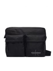 Calvin Klein Saszetka Bolt Laptop Flight Bag LV04D3459G Czarny. Czarne saszetki i nerki CALVIN KLEIN, bez wzorów, z materiału. Za 369.99 zł.