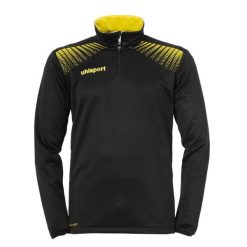 Kurtka 1/4 zip Uhlsport Goal. Czarne kurtki treningowe Uhlsport, bez wzorów, bez kaptura, na fitness i siłownię. W wyprzedaży za 155.40 zł.