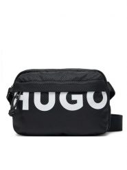 HUGO Saszetka Shaun 50541909 Czarny. Czarne saszetki i nerki Hugo, bez wzorów, z materiału. Za 279.99 zł.