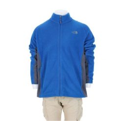 Męska bluza polarowa TNF niebieska. Niebieskie bluzy bez kaptura The North Face, l, bez wzorów, z polaru, bez kaptura. Za 170.36 zł.